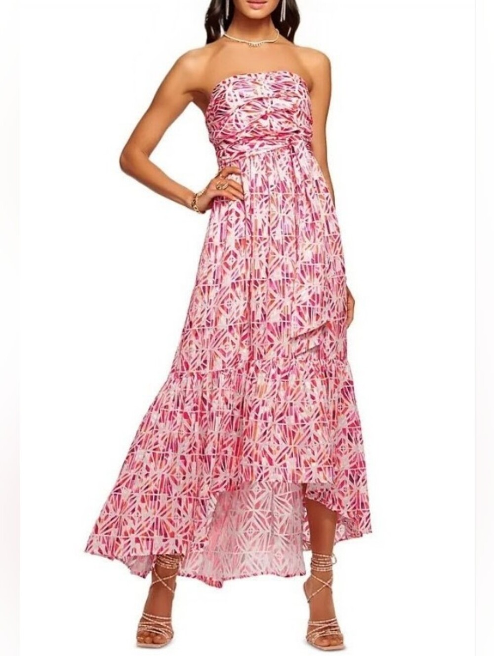 Ramy Brook Harlee Strapless Hi-lo Midi Dress XS